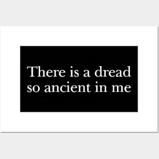 Weird "There is a dread so ancient in me"  Meme Tee | Horror Fan Gift Posters and Art